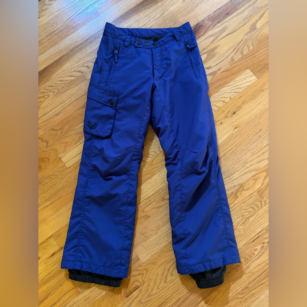 Insulated Cargo Snow Pants Girls 14 Purple